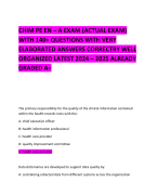 NUR529 EXAM 4 EXAM (ACTUAL EXAM) WITH QUESTIONS WITH VERY ELABORATED ANSWERS CORRECTRY WELL ORGANIZED LATEST 2024 – 2025 ALREADY GRADED A+   