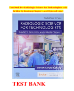 Test Bank For Radiologic Science for Technologists, 12th - 2021 All Chapters