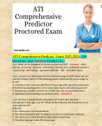 ATI Comprehensive Predictor  Latest 2023-2024 /198 Questions And Answers Graded (A+)