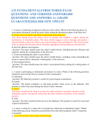   ATI FUNDAMENTALS PROCTORED EXAM QUESTIONS  AND VERIFIED  ANSWERS(400 QUESTIONS AND ANSWERS) A+ GRADE GUARANTEE|2024-2026 NEW UPDATE  