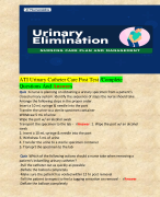 ATI Urinary Elimination - practice assessment 2024 PACKAGE DEAL