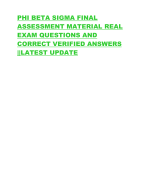 PHI BETA SIGMA FINAL  ASSESSMENT MATERIAL REAL  EXAM QUESTIONS AND  CORRECT VERIFIED ANSWERS  ||LATEST UPDATE
