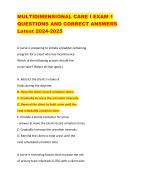 NUR 326 QUESTIONS AND CORRECT  ANSWERS LATEST UPDATE 2024-2025