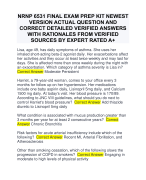 NRNP 6531 FINAL EXAM PREP KIT NEWEST  VERSION ACTUAL QUESTION AND  CORRECT DETAILED VERIFIED ANSWERS  WITH RATIONALES FROM VERIFIED  SOURCES BY EXPERT RATED A+
