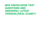 MAP KNOWLEDGE TEST  QUESTIONS AND  ANSWERS|| LATEST  VERSION|||REAL EXAM!!!!