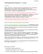 Voedingswetenschappen 2 cursus