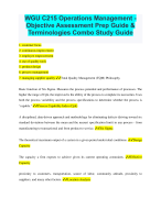 WGU C215: Pre-Assessment Questions and Answers Already Passed