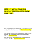 IICRC RRT ACTUAL EXAM 100%  [ALREADY GRADED A+] REAL EXAM!!  REAL EXAM!!