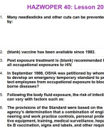 HAZWOPER 40: Lesson 20 Quiz (with Verified Answers) 2024