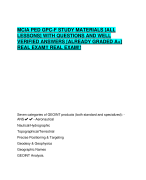 MCIA PED GPC-F STUDY MATERIALS [ALL  LESSONS] WITH QUESTIONS AND WELL  VERIFIED ANSWERS [ALREADY GRADED A+]  REAL EXAM!! REAL EXAM!!