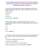NCCCO MOBILE CRANE EXAM 2023-2024 ACTUAL EXAM 100 QUESTIONS AND CORRECT DETAILED ANSWERS (VERIFIED ANSWERS) |ALREADY GRADED A