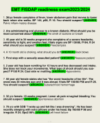 BIO202 Final Exam Study Guide (StraighterLine A&P II) Qs & As