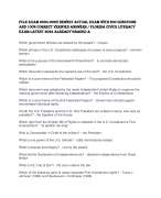  FCLE EXAM 2024-2025 NEWEST ACTUAL EXAM WITH 200 QUESTIONS AND 100% CORRECT VERIFIED ANSWERS / FLORIDA CIVICS LITERACY EXAM LATEST 2024 ALREADY GRADED A