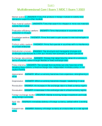 Exam Multidimensional Care I Exam 1 MDC 1 Exam 1 2023
