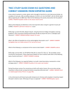 TNCC STUDY GUIDE EXAM 415 QUESTIONS AND  CORRECT ANSWERS FROM EXPERTIES GUIDE