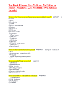 Test Bank: Primary Care Medicine, 7th Edition by Mulley - Chapters 1-238, 9781451151497 | Rationals Included