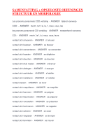 SAMENVATTING + OPGELOSTE OEFENINGEN STRUCTUUR EN MORFOLOGIESAMENVATTING + OPGELOSTE OEFENINGEN STRUCTUUR EN MORFOLOGIE