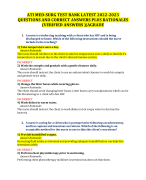 ATI MED-SURG TEST BANK LATEST 2022-2023  QUESTIONS AND CORRECT ANSWERS PLUS RATIONALES  (VERIFIED ANSWERS )|AGRADE