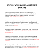 ETH/321T WEEK 1 APPLY ASSIGNMENT (ACTUAL) 2024 QUESTIONS AND ANSWERS