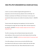 HESI PN LPN FUNDAMENTALS EXAM (ACTUAL) 2024 QUESTIONS AND ANSWERS