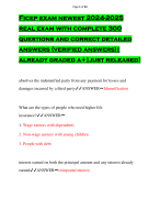 Page 1 of 43 Ficep exam newest 2024-2025 real exam with complete 300 questions and correct detailed answers (verified answers)| already graded a+|just released!