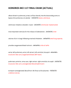 HONDROS BIO 117 FINAL EXAM (ACTUAL) 2024 QUESTIONS AND ANSWERS