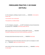 FIREGUARD PRACTICE: F-02 EXAM (ACTUAL) 2024 QUESTIONS AND ANSWERS