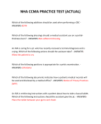 NHA CCMA PRACTICE TEST (ACTUAL) 2024 QUESTIONS AND ANSWERS