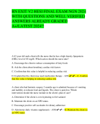 RN EXIT V2 HESI FINAL EXAM NGN 2024  WITH QUESTIONS AND WELL VERIFIED  ANSWERS ALREADY GRADED  A+/LATEST 2024!!