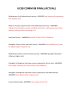 UCSB COMM 88 FINAL (ACTUAL) 2024 QUESTIONS AND ANSWERS