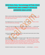 HESI Hints Only- Gerontology ACTUAL EXAM QUESTIONS AND CORRECT DETAILED ANSWERS 2024 LATEST