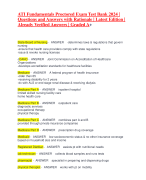 ATI Fundamentals Proctored Exam Test Bank 2024 | Questions and Answers with Rationale | Latest Edition | Already Verified Answers | Graded A+