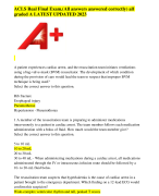 ACLS Real Final Exam.(All answers answered correctly) all  graded A LATEST UPDATED 2023 A patient experiences cardiac arrest, and the resuscitation team initiates ventilations using a bag-valve-mask (BVM) resuscitator. The development of which condition d