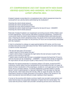 ATI COMPREHENSIVE 2023 EXIT EXAM WITH NGN EXAM  VERIFIED QUESTIONS AND ANSWERS WITH RATIONALE LATEST UPDATES 2023. Enalapril maleate is prescribed for a hospitalized client. Which assessment does the  nurse perform as a priority before administering the m