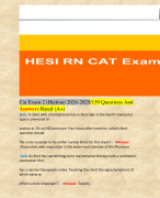 Cat Exam 2 (Haitian) 2024-2025/159 Questions And Answers Rated (A+)