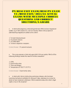 PN HESI EXIT EXAM/HESI PN EXAM  V3 /HESI EXIT/ 2024/25 ACTUAL  EXAMS WITH MULTIPLE CHOICES QUESTIONS AND CORRECT  SOLUTIONS/A GRADE