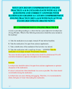 NEXT GEN 2023 RN COMPREHENSIVE ONLINE  PRACTICE B WITH ALL 150 QUESTIONS AND  CORRECT ANSWERS WITH RATIONALES GRADED  A ATI RN COMPREHENSIVE ONLINE PRACTICE  2023 B WITH NGN ACTUAL EXAM 2024 UPDATE  (BRAND NEW!!)