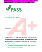 NR509 / NR 509 Actual Midterm Exam /GRADED A REAL  EXAM LATEST 2 VERSION UPDATED APRIL 2023 NR-509 Advanced Physical Assessment            Midterm Exam          A mother brings her two-month-old daughter in for an examination says 