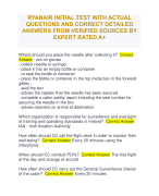 RYANAIR CONVERSION EXAM ACTUAL  EXAM QUESTIONS AND CORRECT  DETAILED ANSWERS WITH RATIONALES  |ALREADY GRADED A+