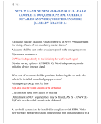 NFPA 99 EXAM NEWEST 2024-2025 ACTUAL EXAM COMPLETE 100 QUESTIONS AND CORRECT  DETAILED ANSWERS (VERIFIED ANSWERS) |ALREADY GRADED A+