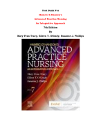 Test Bank For Hamric & Hanson's  Advanced Practice Nursing An Integrative Approach 7th Edition By Mary Fran Tracy, Eileen T. OGrady, Susanne J. Phillips |All Chapters, Complete Q & A, Latest 2024