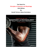 Test Bank For Principles of Anatomy and Physiology  16th Edition By Gerald Tortora, Bryan Derrickson |All Chapters, Complete Q & A, Latest 2024|