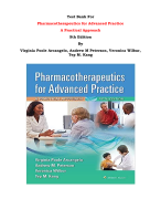 Test Bank For Pharmacotherapeutics for Advanced Practice A Practical Approach 5th Edition By Virginia Poole Arcangelo, Andrew M Peterson, Veronica Wilbur, Tep M. Kang |All Chapters, Complete Q & A, Latest 2024|