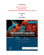 Test Bank For McCance & Huether’s Pathophysiology The Biologic Basis for Disease in Adults and Children  9th Edition By Julia Rogers |All Chapters, Complete Q & A, Latest 2024|