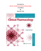 Test Bank For Roach’s Introductory Clinical Pharmacology 11th Edition By Susan M. Ford |All Chapters, Complete Q & A, Latest 2024|