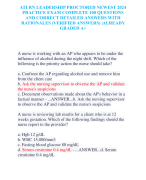 ATI RN LEADERSHIP PROCTORED NEWEST 2024  PRACTICE EXAM COMPLETE 100 QUESTIONS  AND CORRECT DETAILED ANSWERS WITH  RATIONALES (VERIFIED ANSWERS) |ALREADY  GRADED A+