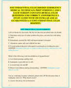 2024-2025 EMT FISDAP FINAL EXAM PREP  VERSION 2 WITH 200 EXAM QUESTIONS AND  CORRECT ANSWERS (100% C