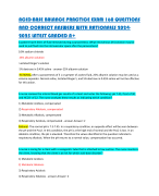 ACID-BASE BALANCE PRACTICE EXAM 160 QUESTIONS AND CORRECT ANSWERS WITH RATIONALES 2024-2025 LATEST GRADED A+ 