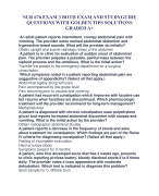 NUR 676 EXAM 3 BOTH EXAM AND STUDYGUIDE QUESTIONS WITH GOLDEN TIPS SOLUTIONS GRADED A+