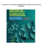Test Bank for LeMone/Burke/Bauldoff/Gubrud, Medical-Surgical Nursing 6th Edition 